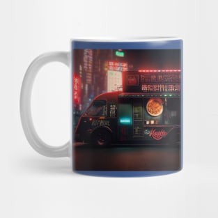 Cyberpunk Tokyo Ramen Food Truck Mug